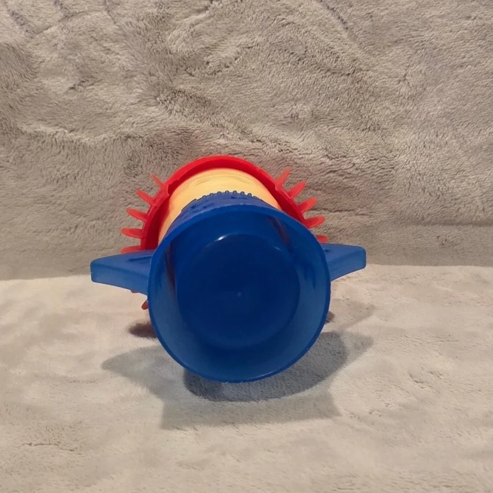 Angry Mama Microwave Steam Cleaner Blue Red Plastic Kitchen Cleaning Tool Gadget